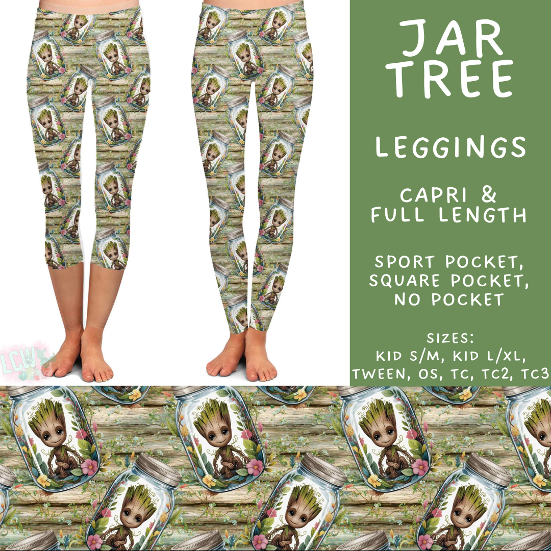 Batch #529 - Floral Jar Collection - Closes 5/13 - ETA mid July - Jar Tree Full and Capri Length Leggings