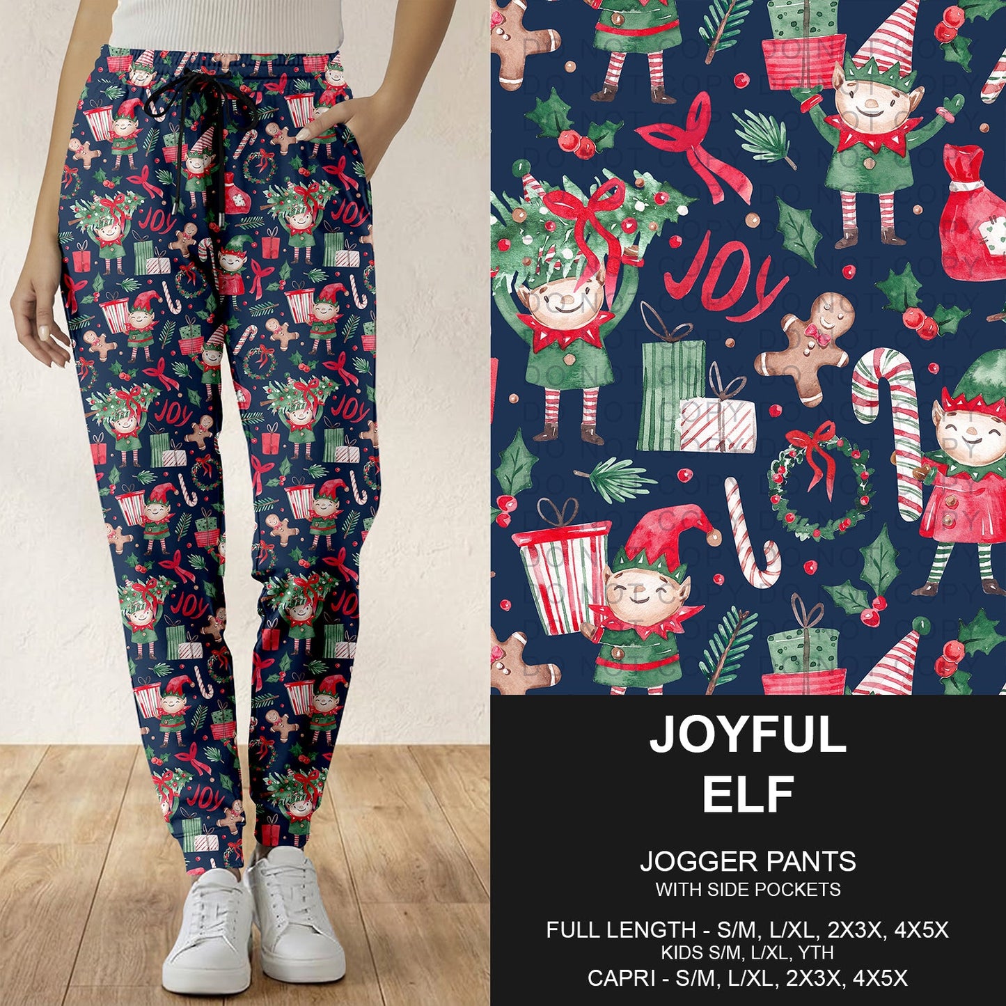 B303 - Preorder Joyful Elf Joggers (Closes 7/26. ETA: early Oct.)