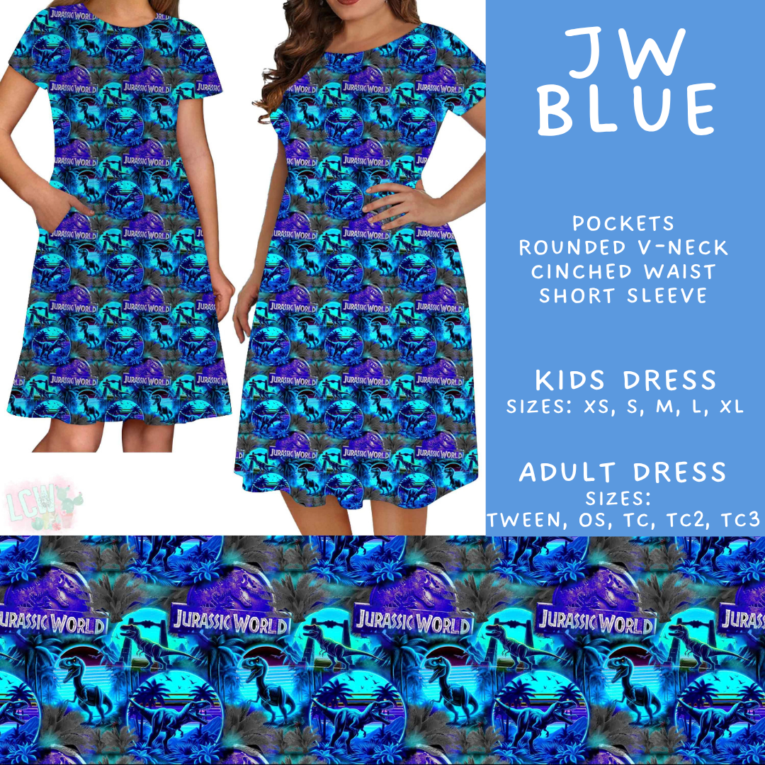 Batch #601 - Cool Characters 19 - Closes 10/21 - ETA mid Dec - JW Blue Adult & Kids Dresses