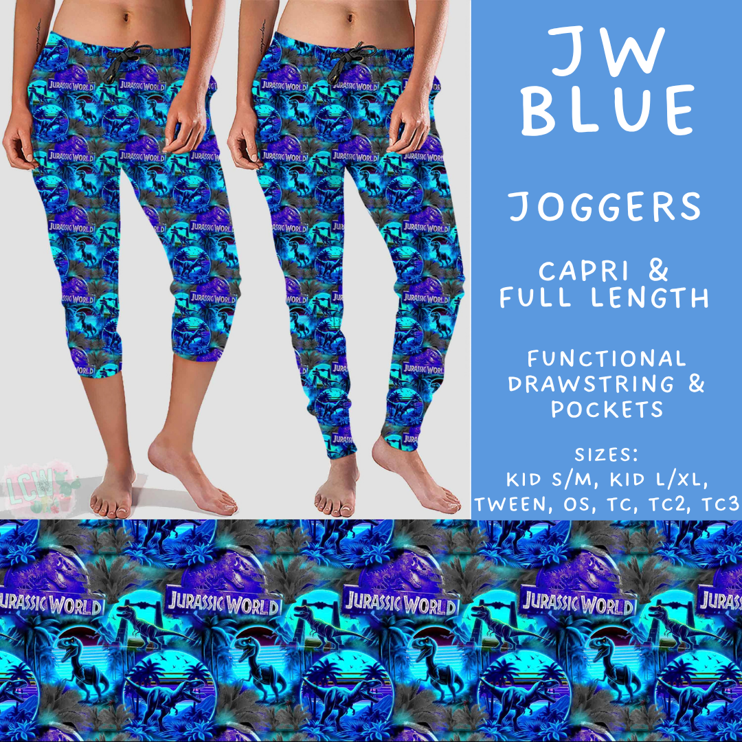 Batch #601 - Cool Characters 19 - Closes 10/21 - ETA mid Dec - JW Blue Full and Capri Length Joggers