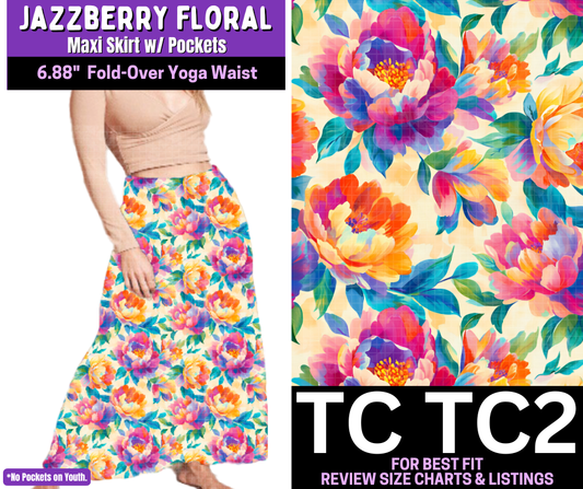 Jazzberry Floral Maxi Skirt