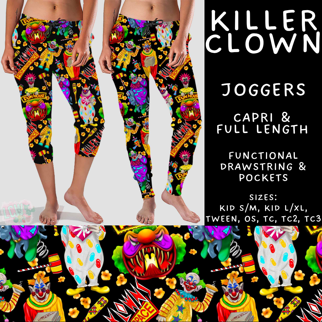 Batch #561 - June Request Run - Closes 7/27 - ETA late Sept - Killer Clown Full and Capri Length Joggers