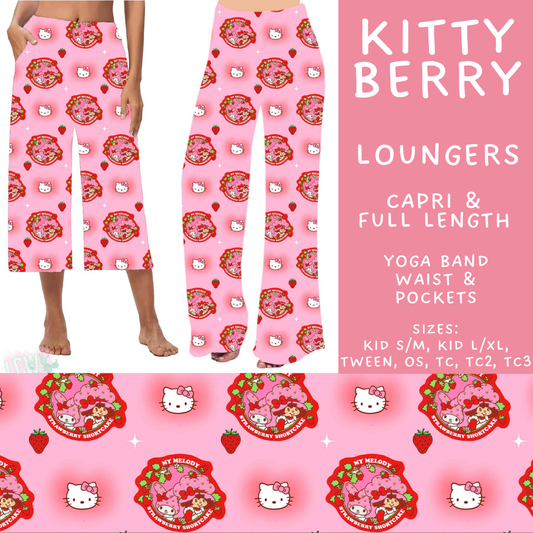 Batch #603 - September Request Run - Closes 10/26 - ETA mid/late Dec - Kitty Berry Capri and Full Length Loungers