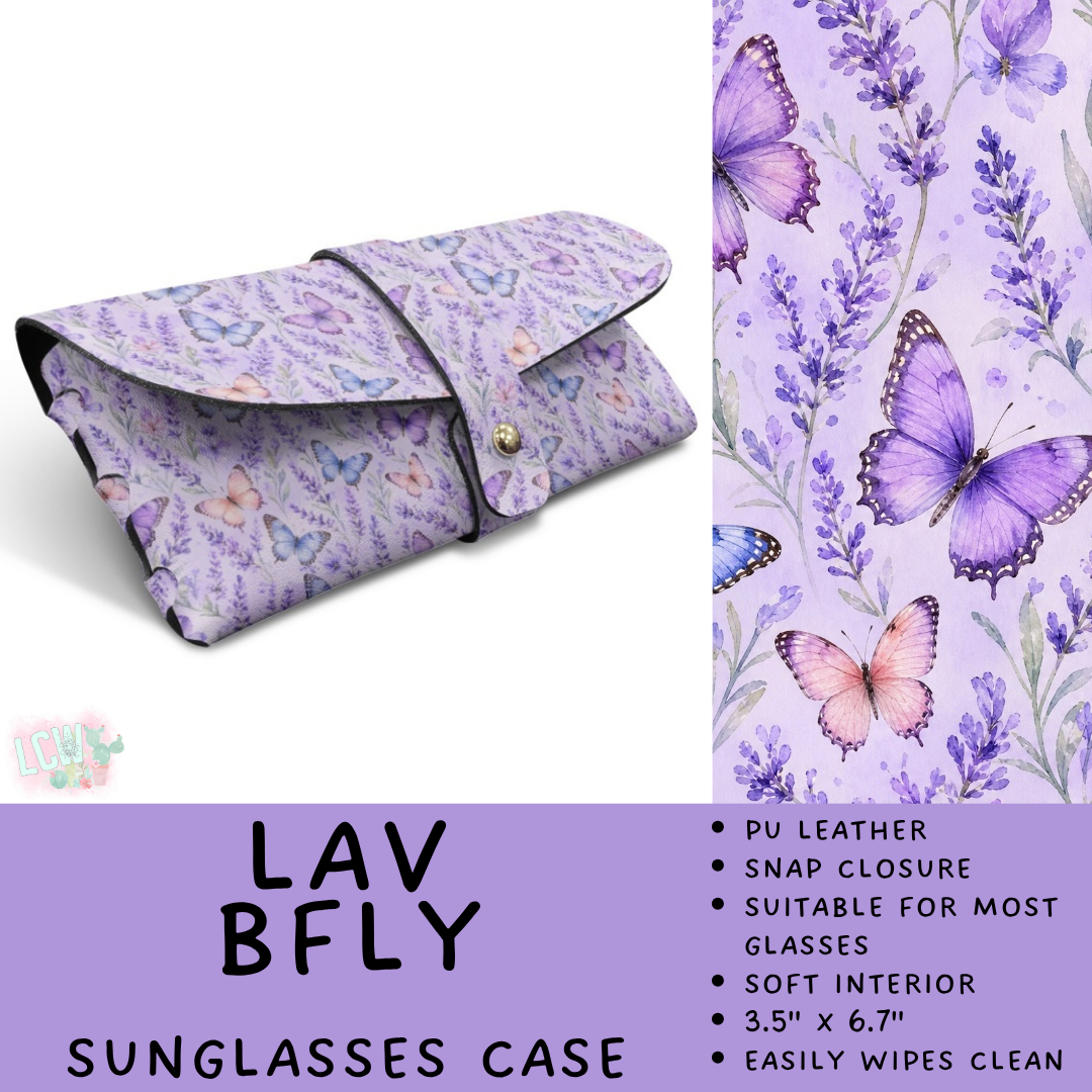 Batch #609 - Travel Collection 2 - Closes 11/6 - ETA early Jan - Lav BFly Sunglasses Case