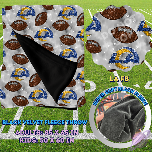 LA FB-SEQUIN THROW BLANKET RUN-SOFT CLOSE 8/9-HARD CLOSE 8/11