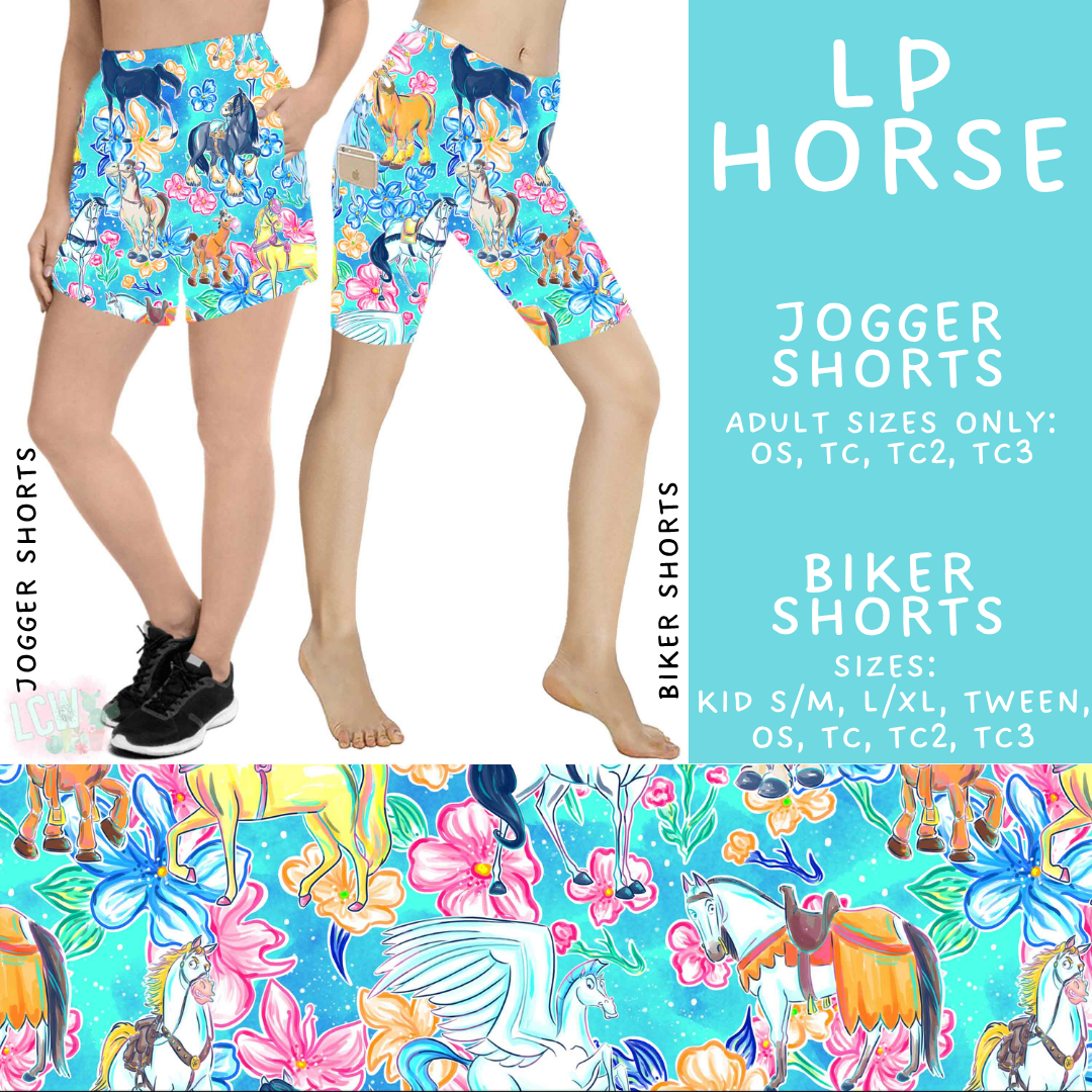 Batch #532 - LP Collection 2 - Closes 5/20 - ETA mid/late July - LP Horse Biker & Jogger Shorts