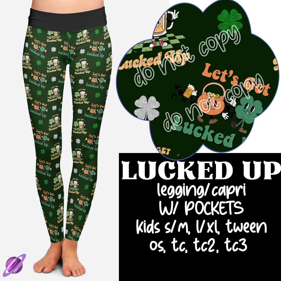 LUCKED UP - LETS GET LUCKY RUN - LEGGING/CAPRI