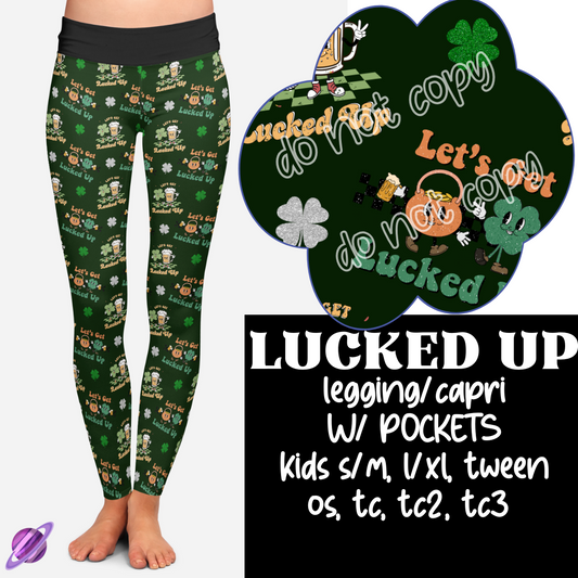 LUCKED UP - LETS GET LUCKY RUN - LEGGING/CAPRI