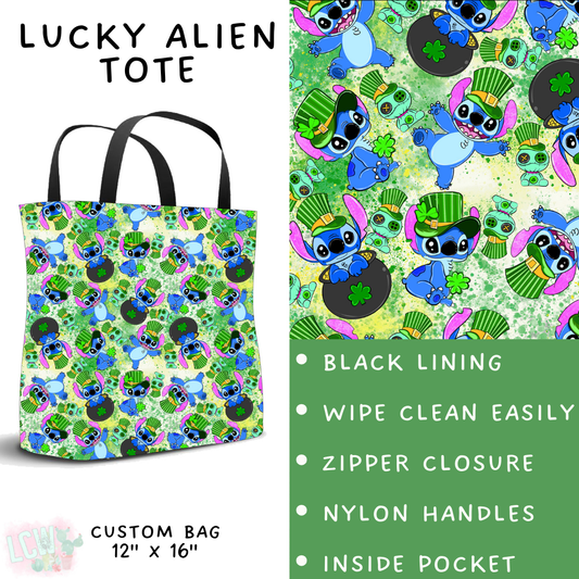 Batch #463 - Magical Characters Lucky - Closes 12/15 - ETA early Feb - Lucky Alien Tote