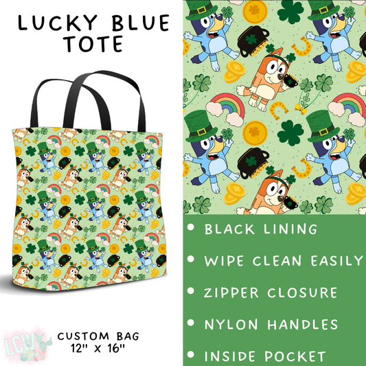 Batch #463 - Magical Characters Lucky - Closes 12/15 - ETA early Feb - Lucky Blue Tote