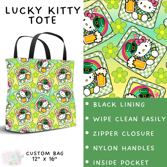 Batch #463 - Magical Characters Lucky - Closes 12/15 - ETA early Feb - Lucky Kitty Tote