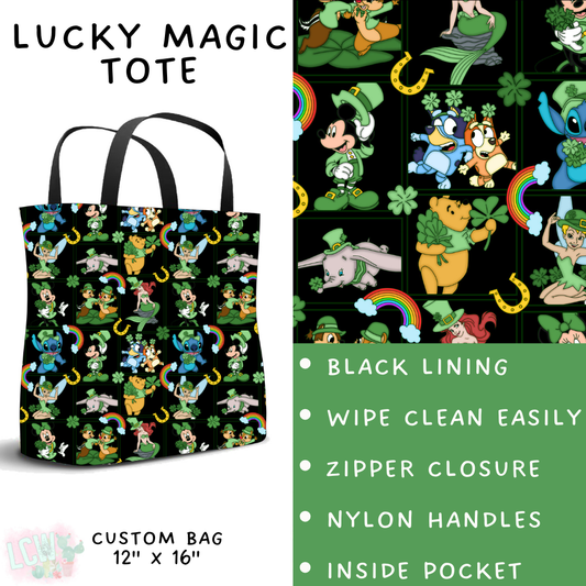 Batch #463 - Magical Characters Lucky - Closes 12/15 - ETA early Feb - Lucky Magic Tote