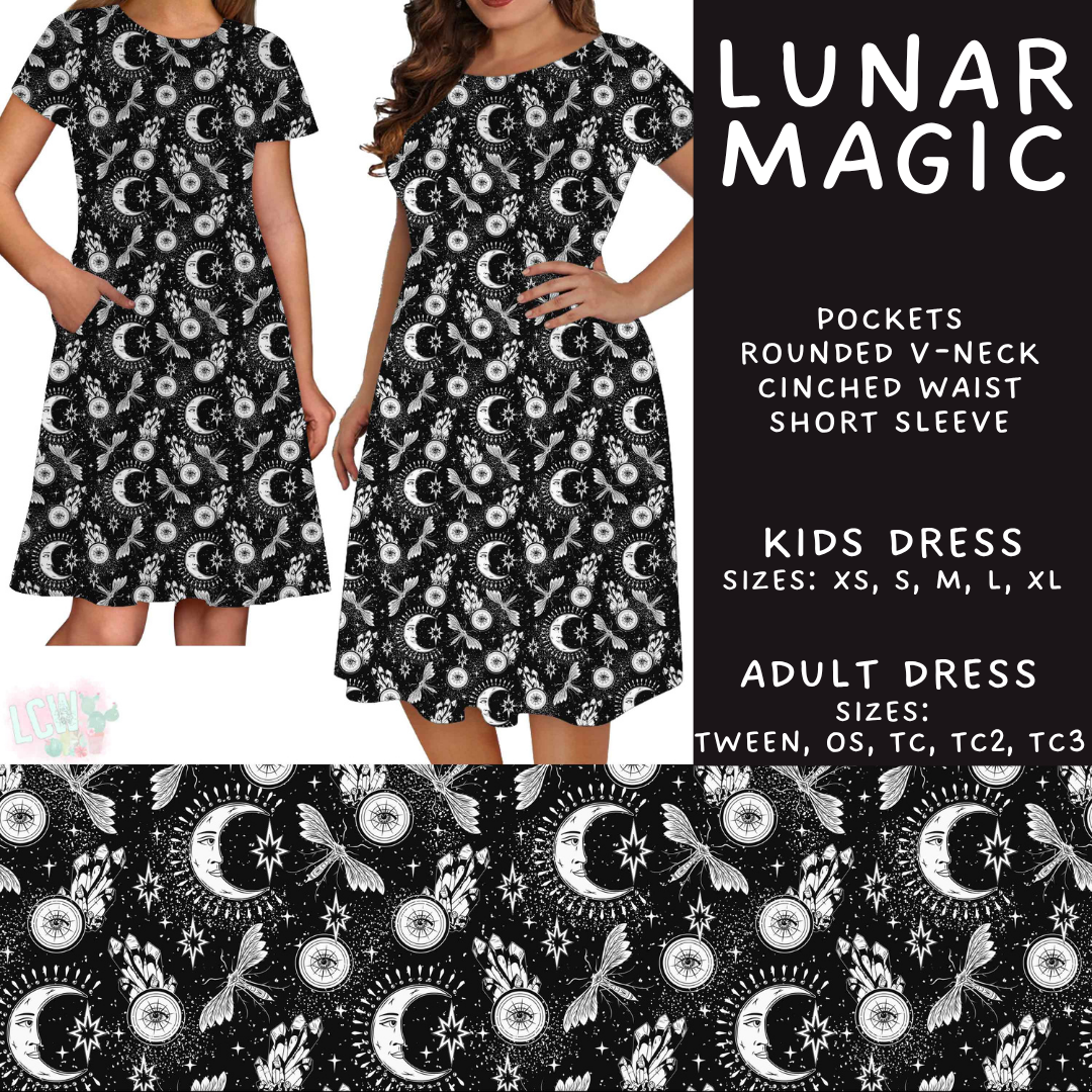 Batch #607 - Fun Run 28 - Closes 11/2 - ETA early Jan - Lunar Magic Adult & Kids Dresses
