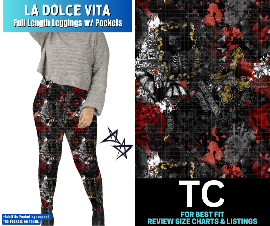 La Dulce Vita Full Length Leggings w/ Pockets