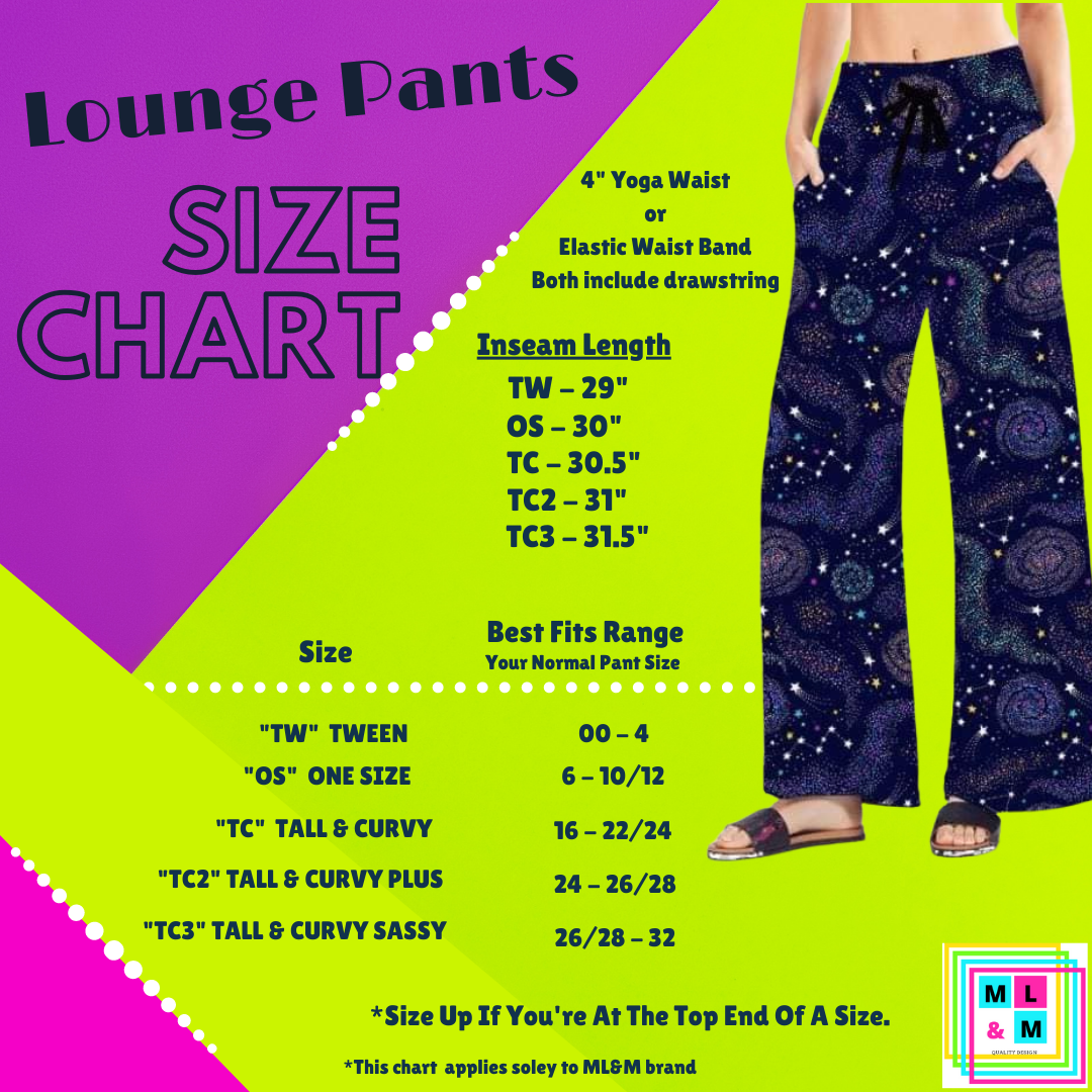 Neon Floral Beetle Full Length Lounge Pants