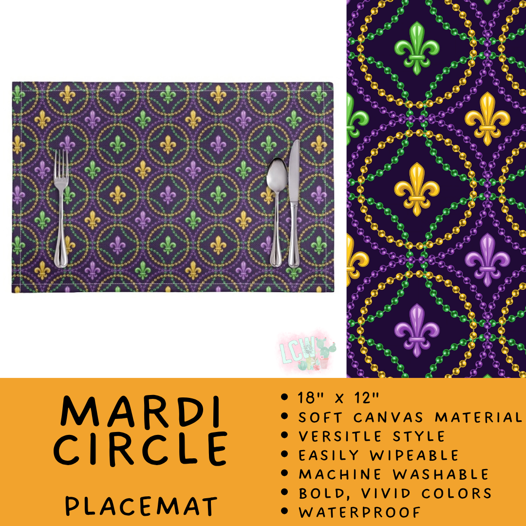 Batch #602 - Table Runners & Placemats - Closes 10/23 - ETA mid Dec - Mardi Circle Placemat