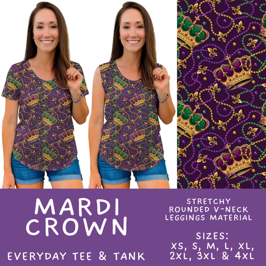 Batch #605 - Mardi Party - Closes 10/28 - ETA late Dec - Mardi Crown Everyday Tank & Tee