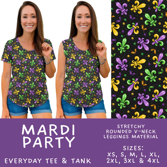 Batch #605 - Mardi Party - Closes 10/28 - ETA late Dec - Mardi Party Everyday Tank & Tee