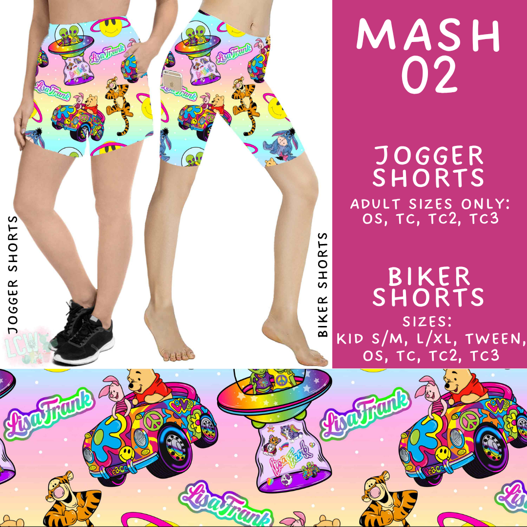 Batch #546 - Character Mash - Closes 6/22 - ETA late August - Mash 02 Biker & Jogger Shorts