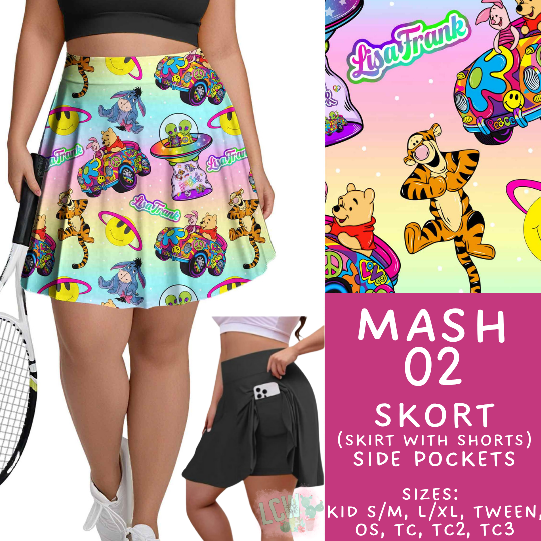 Batch #546 - Character Mash - Closes 6/22 - ETA late August - Mash 02 Skort