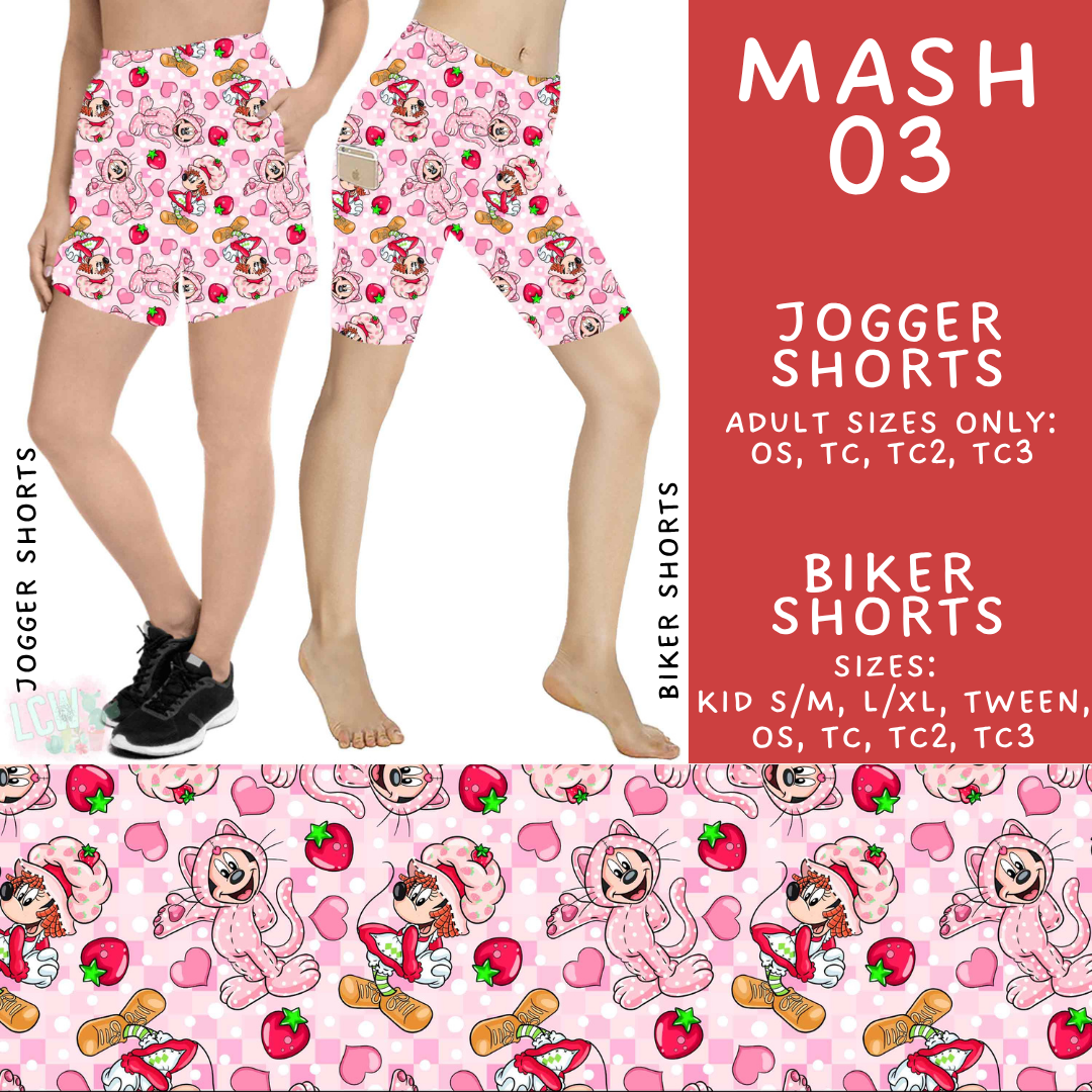 Batch #546 - Character Mash - Closes 6/22 - ETA late August - Mash 03 Biker & Jogger Shorts