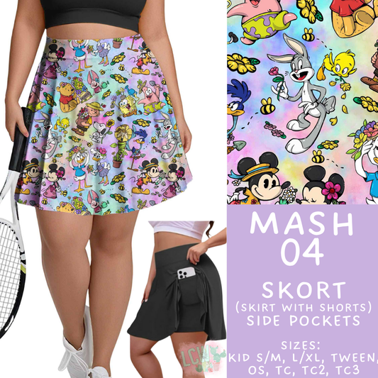 Batch #546 - Character Mash - Closes 6/22 - ETA late August - Mash 04 Skort