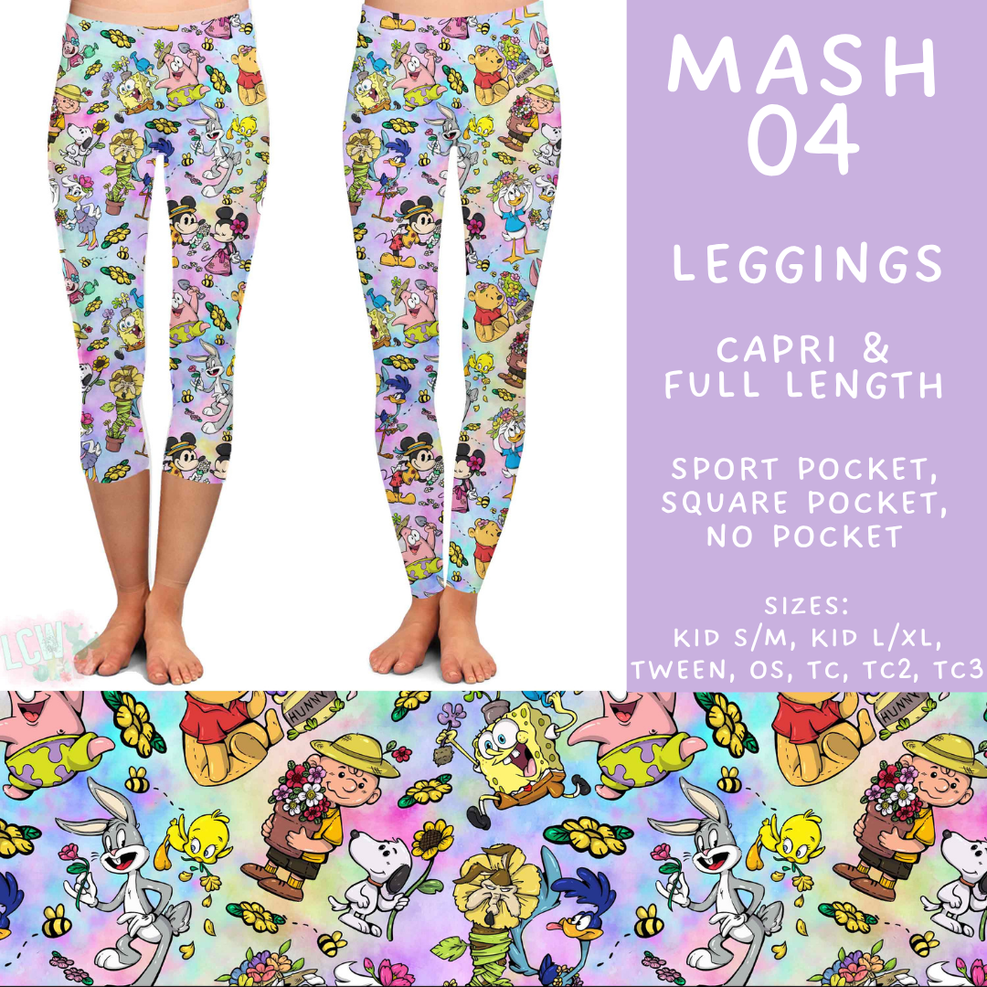 Batch #546 - Character Mash - Closes 6/22 - ETA late August - Mash 04 Full and Capri Length Leggings