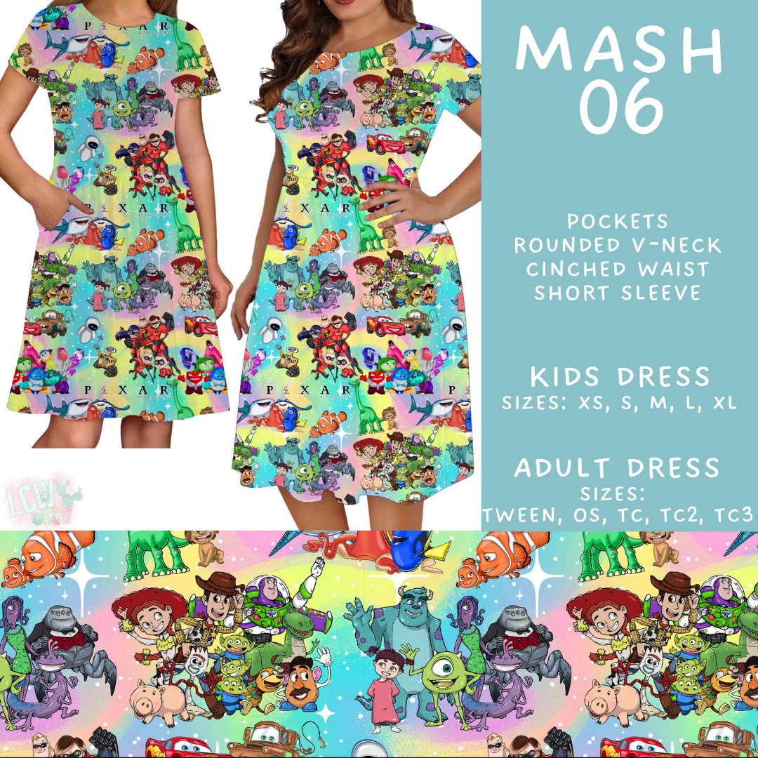 Batch #546 - Character Mash - Closes 6/22 - ETA late August - Mash 06 Adult & Kids Dresses