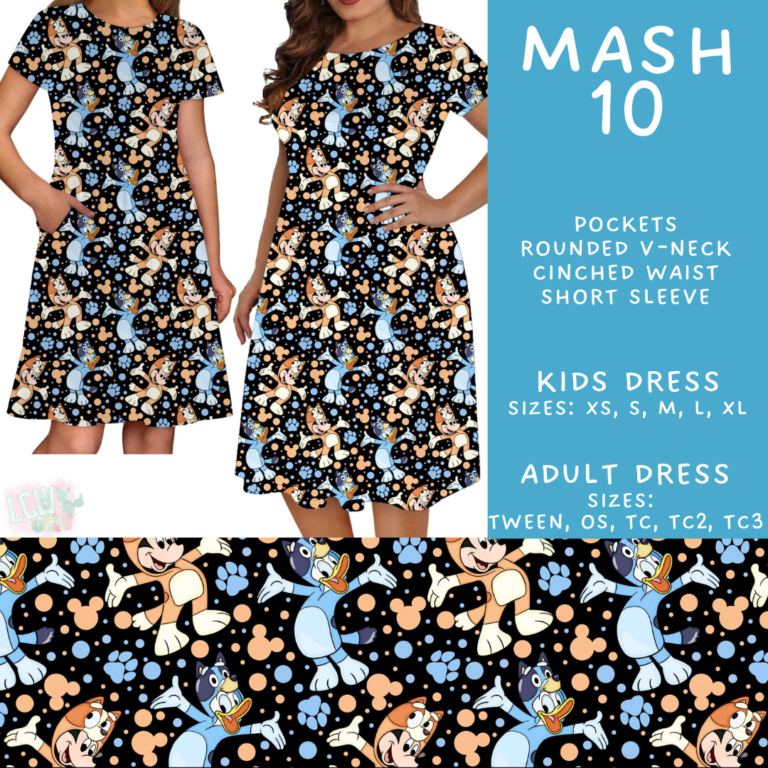 Batch #546 - Character Mash - Closes 6/22 - ETA late August - Mash 10 Adult & Kids Dresses