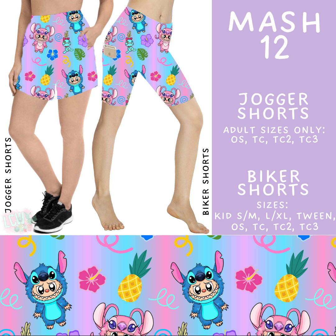 Batch #546 - Character Mash - Closes 6/22 - ETA late August - Mash 12 Biker & Jogger Shorts