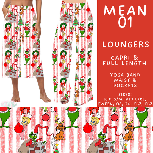 Batch #599 - Mr Mean 3 - Closes 10/16 - ETA early Dec - Mean 01 Capri and Full Length Loungers