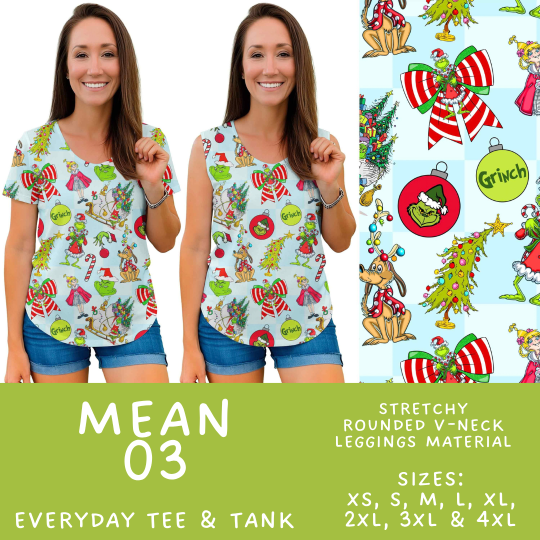 Batch #599 - Mr Mean 3 - Closes 10/16 - ETA early Dec - Mean 03 Everyday Tank & Tee
