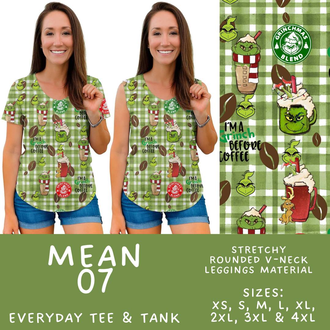 Batch #599 - Mr Mean 3 - Closes 10/16 - ETA early Dec - Mean 07 Everyday Tank & Tee