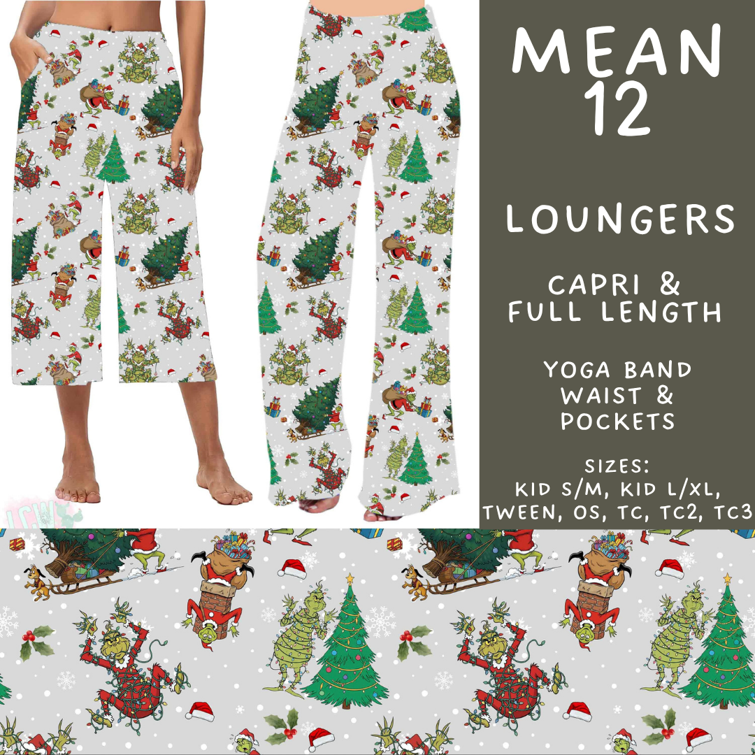 Batch #599 - Mr Mean 3 - Closes 10/16 - ETA early Dec - Mean 12 Capri and Full Length Loungers