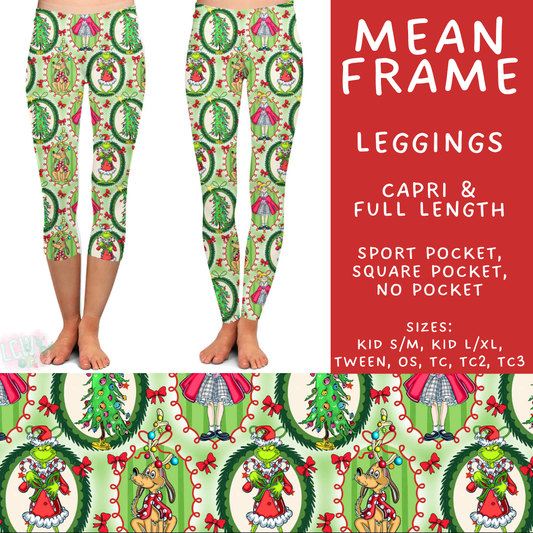 Batch #558 - Magical Character Christmas - Closes 7/20 - ETA mid/late Sept - Mean Frame Full and Capri Length Leggings