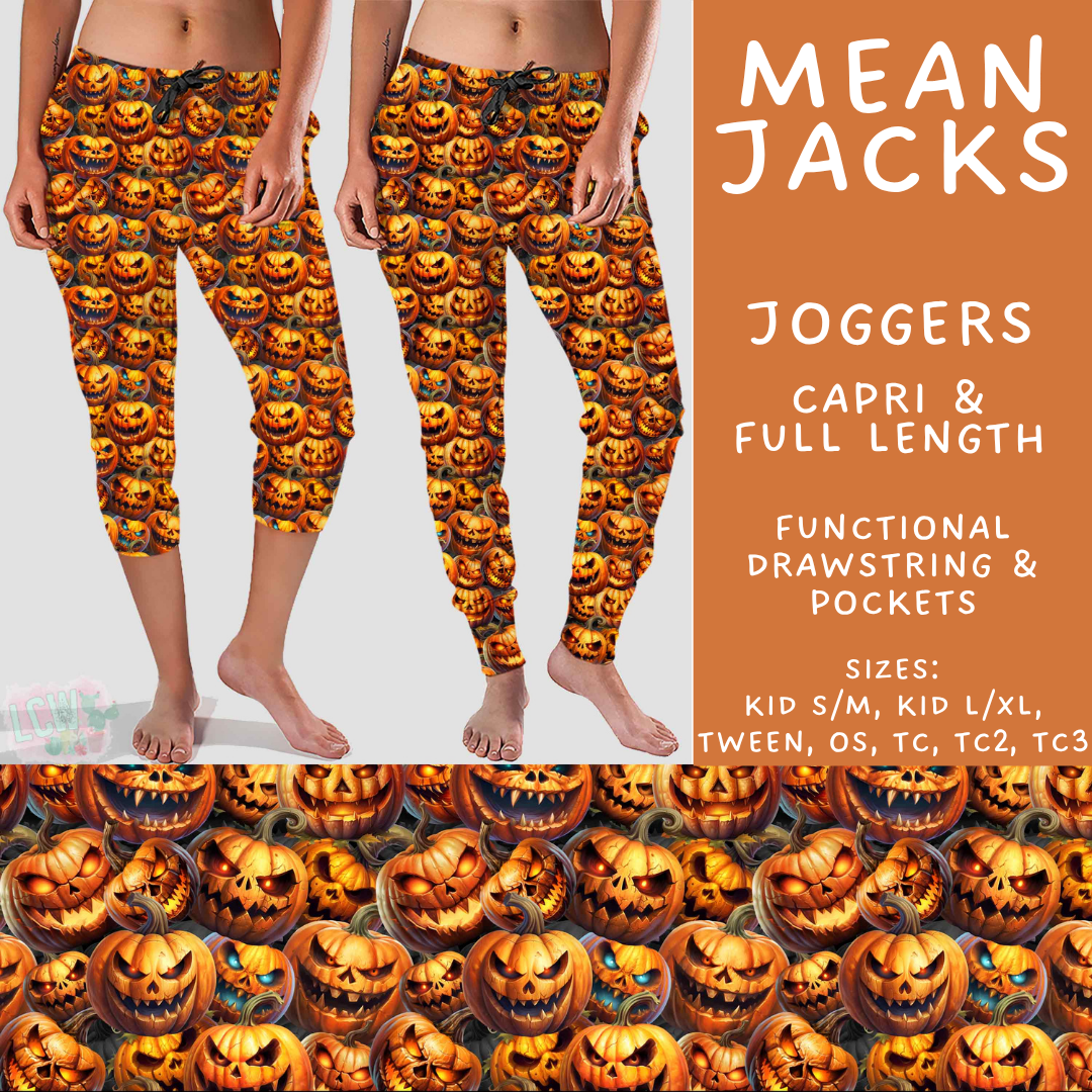 Batch #566 - Halloween 5 - Closes 8/7 - ETA early October - Mean Jacks Full and Capri Length Joggers