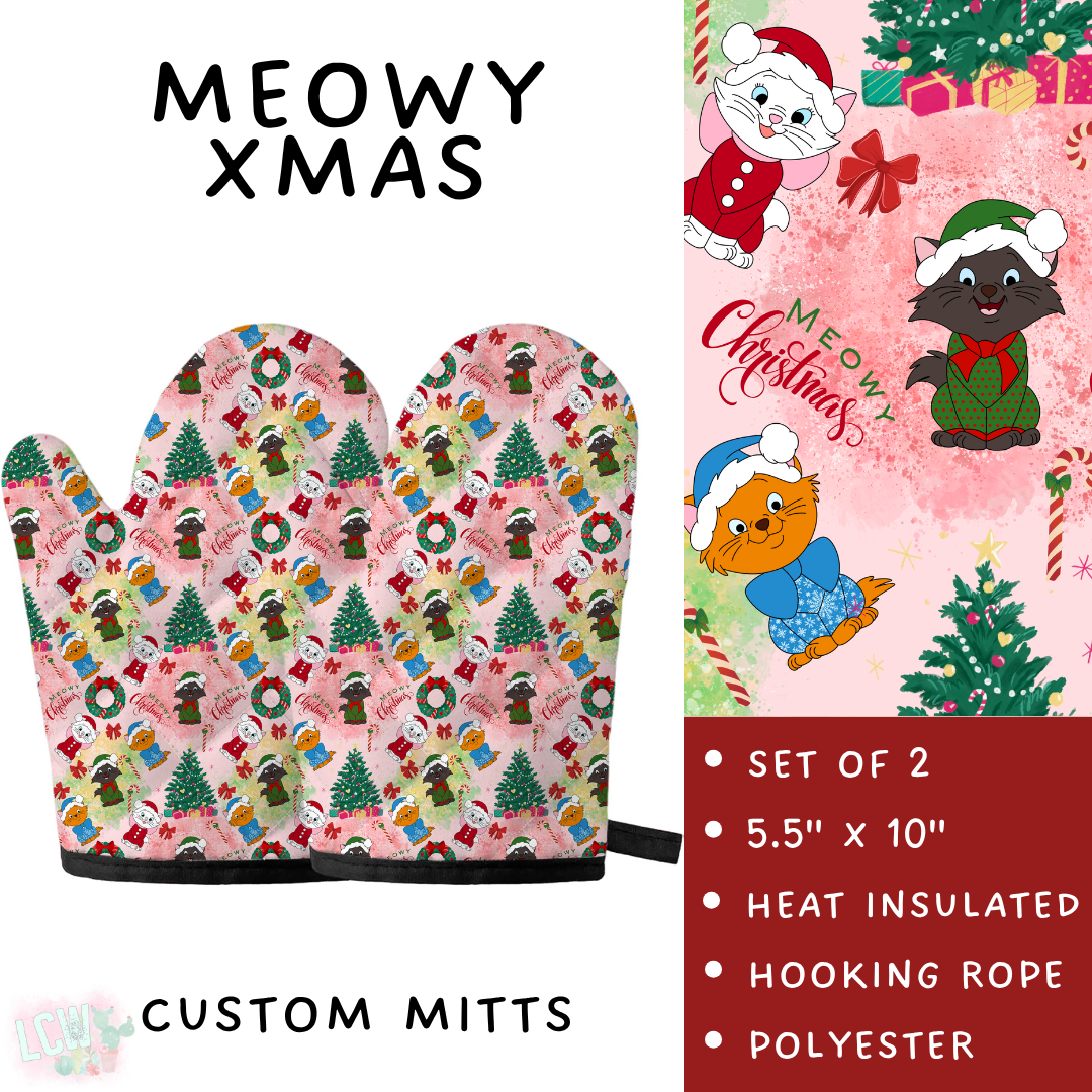 Batch #591 - Baking Spirits Bright 3 - Closes 9/28 - ETA mid/late Nov - Meowy Xmas Oven Mitts