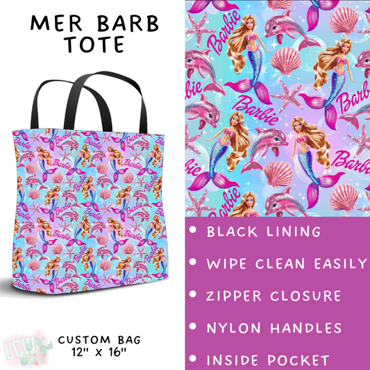 Batch #493 - Cool Characters 12 - Closes 2/18 - ETA mid April - Mer Barb Tote
