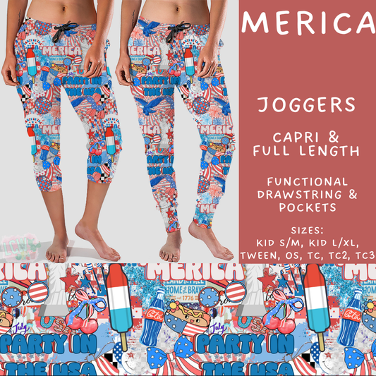 Batch #517 - 1776 Collection - Closes 4/15 - ETA early/mid June - Merica Full and Capri Length Joggers