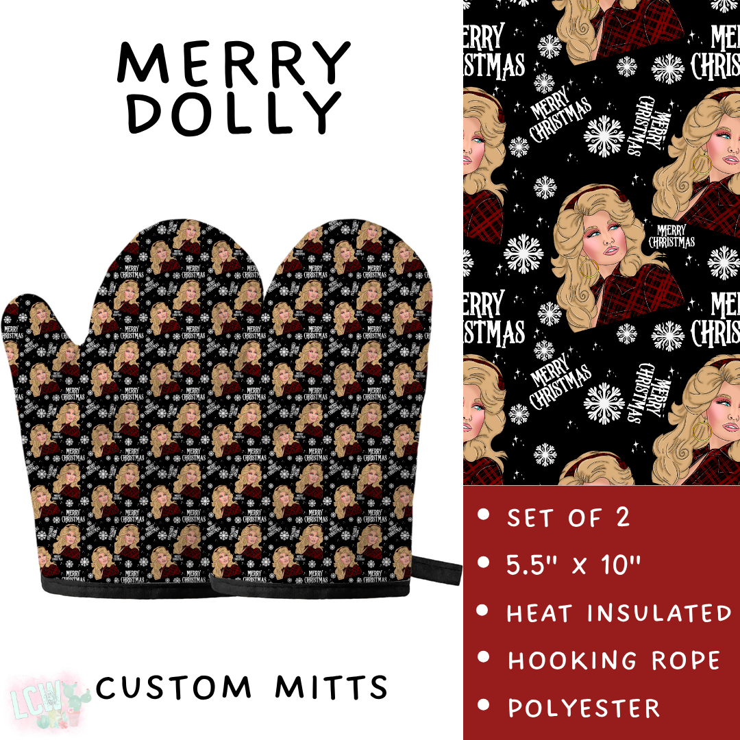Batch #591 - Baking Spirits Bright 3 - Closes 9/28 - ETA mid/late Nov - Merry Dolly Oven Mitts