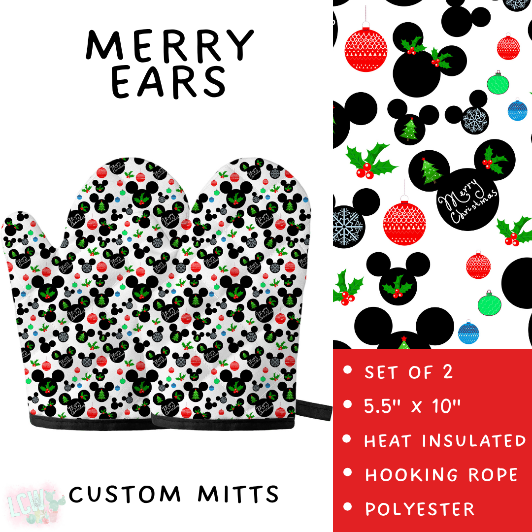 Batch #591 - Baking Spirits Bright 3 - Closes 9/28 - ETA mid/late Nov - Merry Ears Oven Mitts