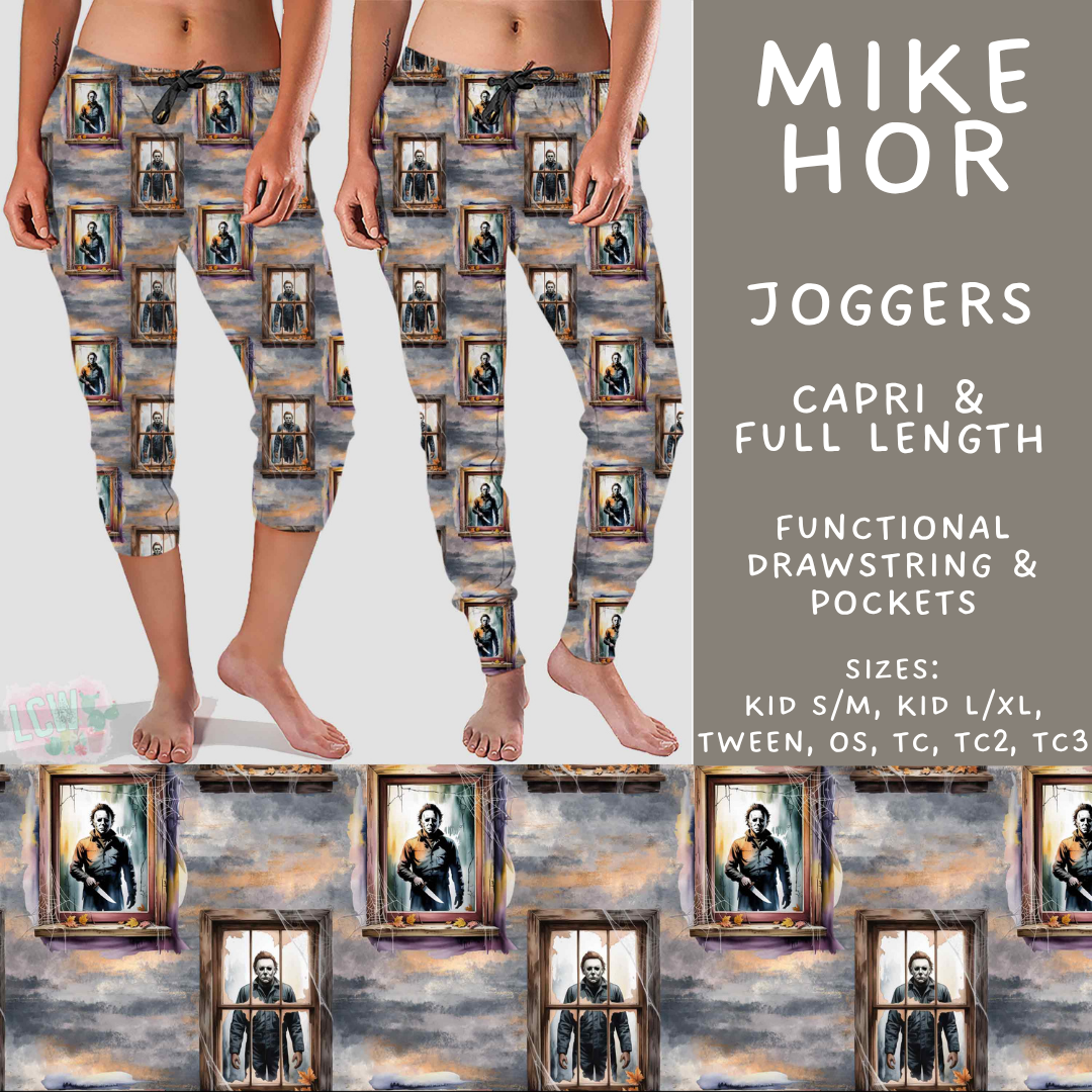 Batch #571 - Horror Windows - Closes 8/17 - ETA mid Oct - Mike Hor Full and Capri Length Joggers