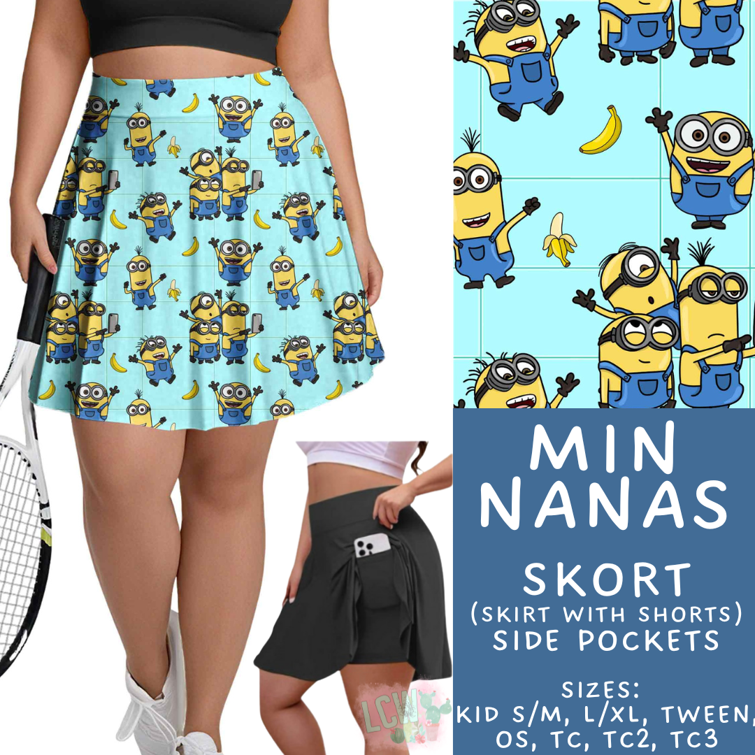 Batch #555 - Cool Characters 7 - Closes 7/13 - ETA mid Sept - Min Nanas Skort