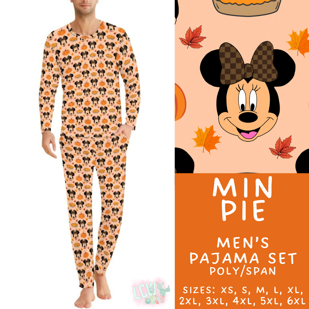 Batch #580 - Fall Family Pajamas 2 - Closes 9/4 - ETA early Nov - Min Pie Men's Pajama Set
