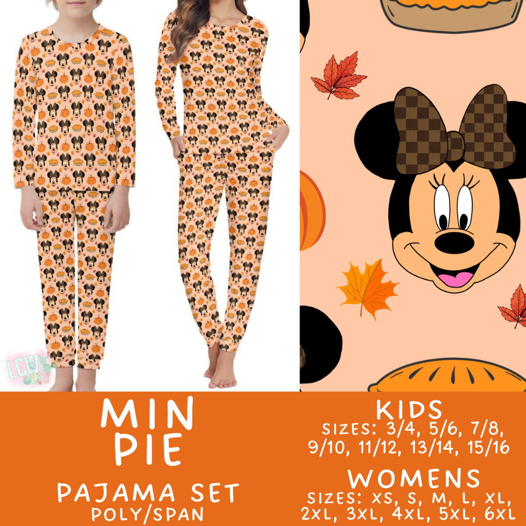 Batch #580 - Fall Family Pajamas 2 - Closes 9/4 - ETA early Nov - Min Pie Women's & Kid's Pajama Set