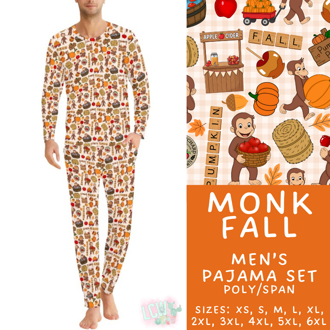 Batch #580 - Fall Family Pajamas 2 - Closes 9/4 - ETA early Nov - Monk Fall Men's Pajama Set