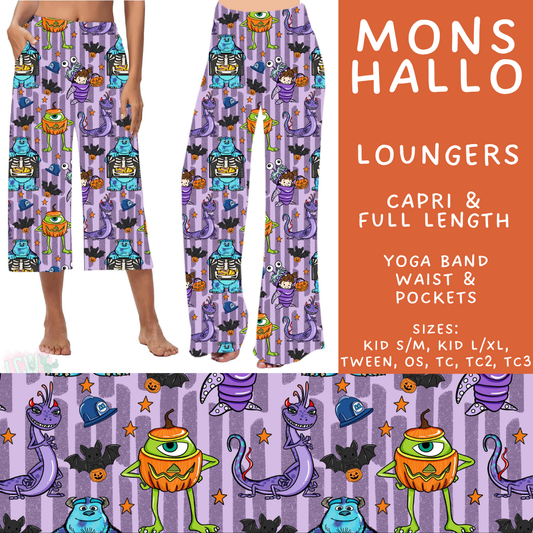 Batch #567 - Magical Character Halloween - Closes 8/10 - ETA early Oct - Mons Hallo Capri and Full Length Loungers