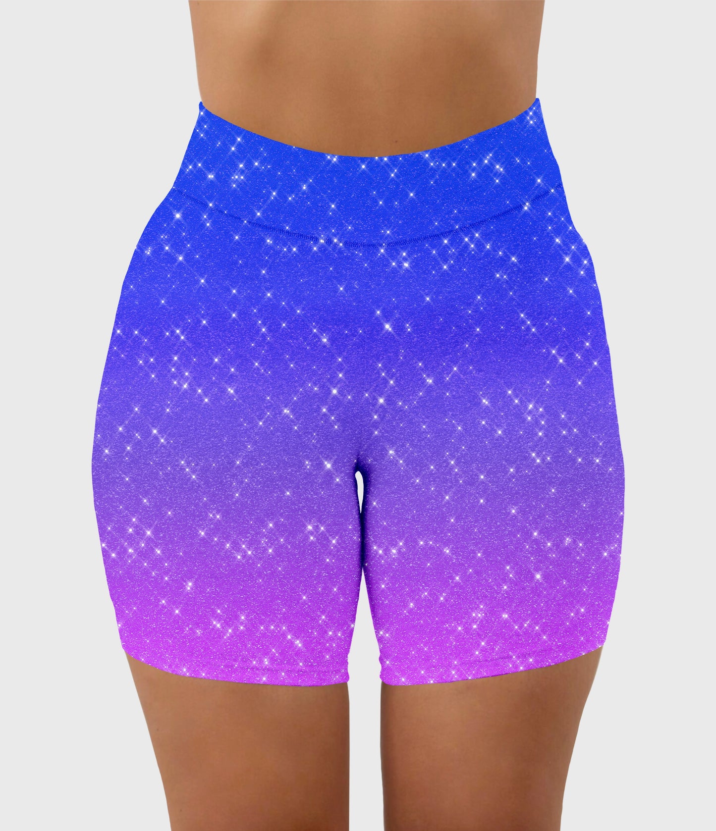 RTS - Morning Glory Sparkle Biker Shorts