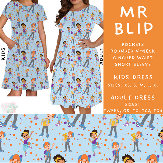 Batch #278 - Cool Characters 7 - Closes 1/29 - ETA early April - Mr Blip Adult & Kids Dresses