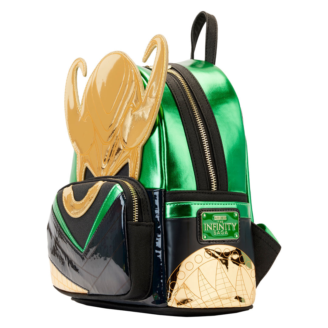 Loungefly Marvel Metallic Loki Mini Backpack